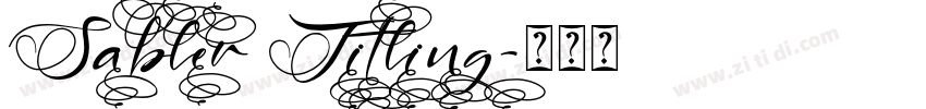 Sabler Titling字体转换